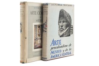 Toscano, Salvador / Toussaint, Manuel. Arte Precolombino de México y de la América Central / Arte Colonial en México. Piezas: 2.