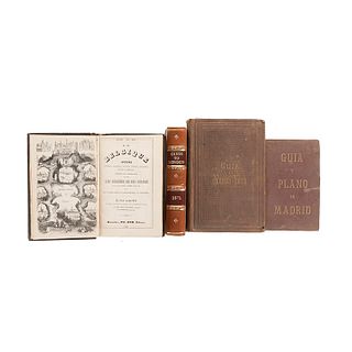 Guías de Forasteros. Bélgica - Nueva York - España - Londrés. Brfuxselles, Nueva York, Madrid y Edinburgh: 1856, 1863, 1881 y 1871.