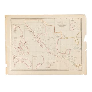 Arrowsmith, John. The Coasts of Guatimala and Mexico, from Panama to Cape Mendocino... London, 1839. Litografía.