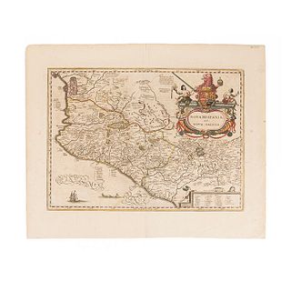 Jansson, Jan. Nova Hispania et Nova Galicia. Amsterdam, ca. 1640. Mapa grabado, coloreado.