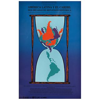 GUSTAVO AMÉZAGA, América Latina y el Caribe, Unsigned, Stamp from Wolfryd - Selway Projects, Serigraphy wihtout print number, 33.8 x 22" (86 x 56 cm)