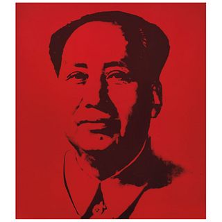 ANDY WARHOL, Mao - Red, Stamp on back "Fill in your own signature", Serigraphy without print number, 33.4 x 29.5" (85 x 75 cm)