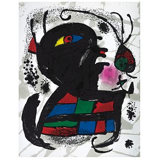 JOAN MIRÓ, Litografía Original V, del libro Miró Lithographs III, 1972, Unsigned, Lithograph without print number, 12.2 x 9.4" (31 x 24 cm)