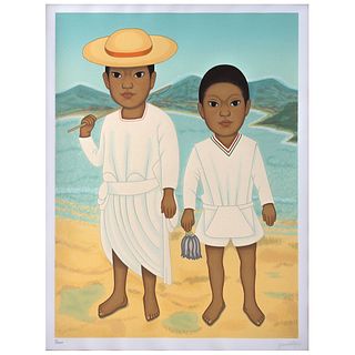 GUSTAVO MONTOYA, Untitled, from the series Niños Mexicanos, Signed, Serigraphy 7 / 250 P, 23.6 x 17.7" (60 x 45 cm)