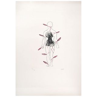 GUSTAVO MONROY,  Untitled, Signed, Etching and photoengraving P I I / I, 14.5 x 10.6" (37 x 27 cm)