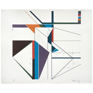 FEDERICO SILVA, Untitled, Signed and dated 1980, Serigraphy 18 / 60, 14.7 x 14.7" (37.5 x 37.5 cm)