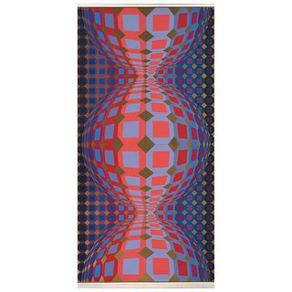 VICTOR VASARELY, Untitled, Signed, Serigraphy 11 / 250, 33.4 x 18.8" (85 x 48 cm)
