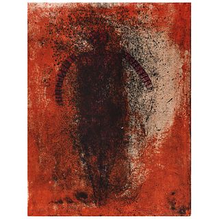 RUFINO TAMAYO, Hombre oscuro, 1976, Signed, Lithograph H. C. 10 / 15, 25.5 x 19.6" (65 x 50 cm)