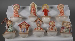 (9) Hummel Holy Water Wall Plaque Font