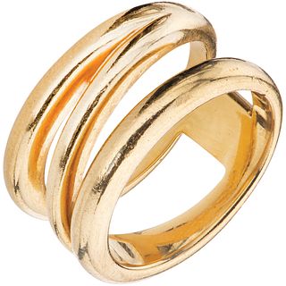 RING IN 18K YELLOW GOLD Weight: 13.2 g. Size: 6 ¾