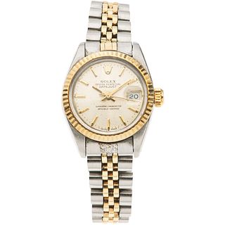 ROLEX OYSTER PERPETUAL DATEJUST LADY WATCH IN STEEL AND 14K YELLOW GOLD REF. 6917, CA. 1979 - 1981 Movement: automatic ...