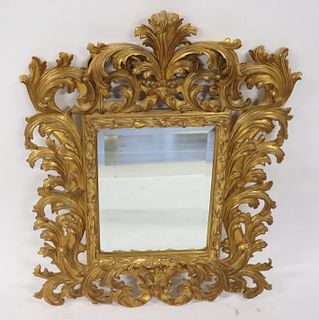 Vintage And Fine Quality Carvers Guild Mirror.