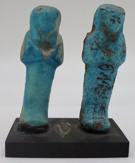 Pair of Egyptian Ushabti Figures, 1500 B.C.