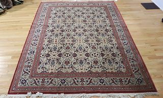 Vintage And Finely Hand Woven Roomsize Carpet.