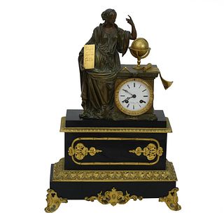 Antique French Empire Style Mantle Clock