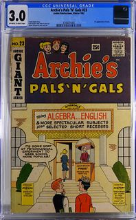 Archie Pub. Archie's Pals 'N' Gals #23 CGC 3.0