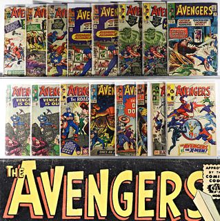 16PC Marvel Comics Avengers #8-#53 Group