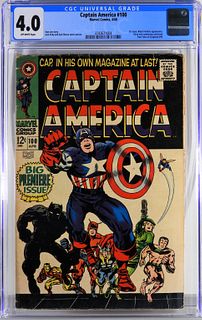 Marvel Comics Captain America #100 CGC 4.0