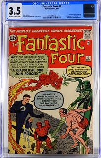 Marvel Comics Fantastic Four #6 CGC 3.5