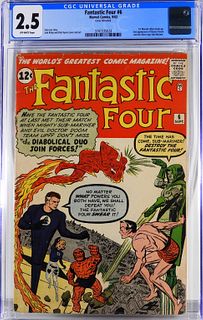 Marvel Comics Fantastic Four #6 CGC 2.5