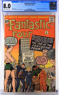Marvel Comics Fantastic Four #9 CGC 8.0