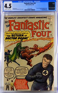 Marvel Comics Fantastic Four #10 CGC 4.5