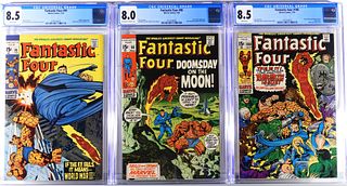 Marvel Comics Fantastic Four #95 #98 #100 CGC 8.5