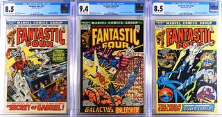 3PC Marvel Comics Fantastic Four #121-#123 CGC Lot