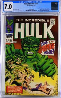 Marvel Comics Incredible Hulk #102 CGC 7.0
