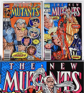 2PC Marvel Comics New Mutants #87 #98 Newsstand