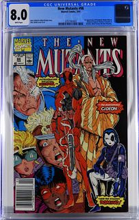 Marvel Comics New Mutants #98 CGC 8.0 Newsstand