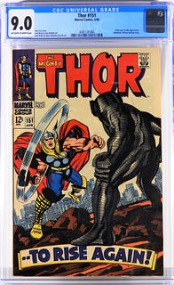 Marvel Comics Thor #151 CGC 9.0