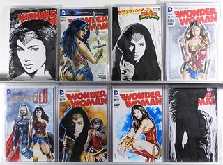 8PC DC Comics Wonder Woman Sketch Cover Collection