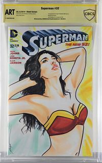 DC Comics Jennifer Allyn Wonder Woman Sketch Cover