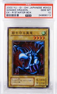 Japanese YuGiOh Winged Dragon Trading Card PSA 10