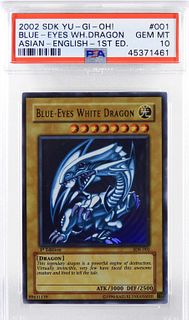 YuGiOh SDK-001 1st Blue-Eyes White Dragon PSA 10