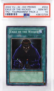 2002 YuGiOh TP2 Exile of the Wicked Card PSA 10
