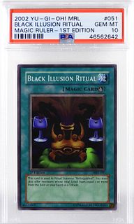 YuGiOh MRL-051 1st Ed Black Illusion Ritual PSA 10