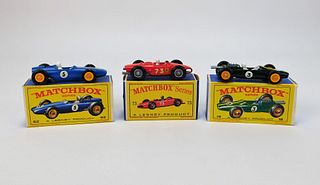 3PC Lesney Matchbox Lotus Ferrari B.R.M. Race Cars