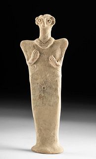 Tall Syro-Hittite Pottery Mother Goddess Figure