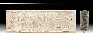 Rare Western Asiatic Bronze Cylinder Seal
