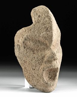Veracruz Stone Anthropomorphic Head Hacha