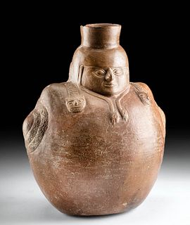 Moche Pottery Figural Vessel w/ Jaguars