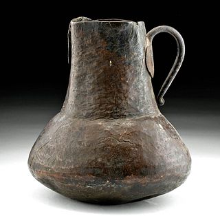 17th C. Spanish Colonial Copper Pitcher