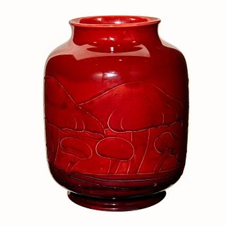 Moorcroft Claremont Pattern Flambe Vase
