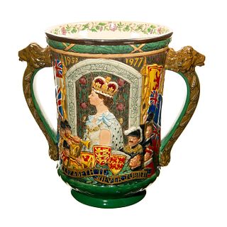 Royal Doulton Silver Jubilee Loving Cup, Queen Elizabeth II