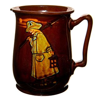 Royal Doulton Kingsware Whiskey Pitcher with scene of Night Watchman