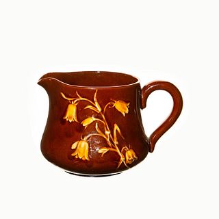 Royal Doulton Water Pitcher with Florals in Kingsware Glaze