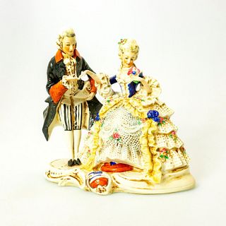 Carl Schneider Grafenthal Figural Group, Nobleman And Lady
