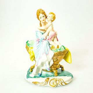 Giuseppe Cappe Capodimonte Style Figurine, Mother And Child